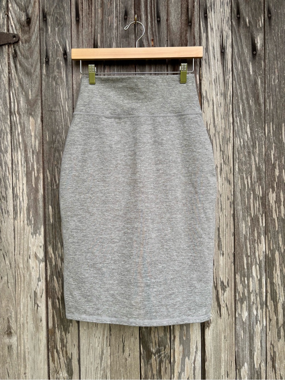 OFFLINE By Aerie The Hugger Midi Skirt  gray size small